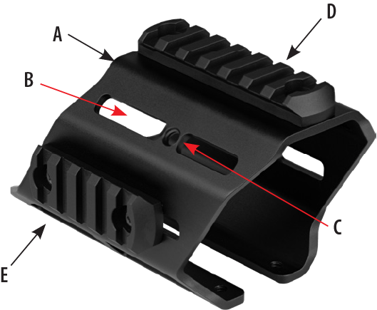 Spotting Scope Rail Accessory Platform (s-RAP) - Nightforce