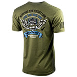 uploads - A575_Serving_the_Front_Line_Black_on_Military_Green_Mens_B_Right
